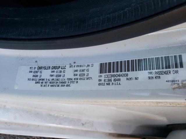 Zdjęcie 10 z aukcji – 2013 CHRYSLER 200 LX z VIN 1C3CCBABXDN642030