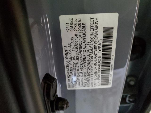 Photo 10 from auction – 2022 HONDA PASSPORT E with VIN 5FNYF7H54NB000537