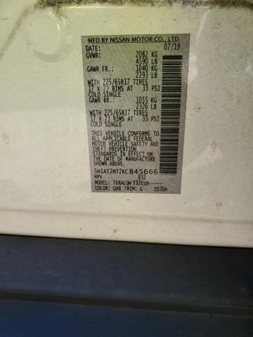 Photo 10 from auction – 2019 NISSAN ROGUE S with VIN 5N1AT2MT2KC845666