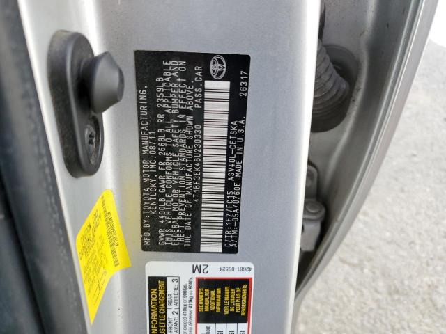 Photo 10 from auction – 2011 TOYOTA CAMRY BASE with VIN 4T1BF3EK4BU230330
