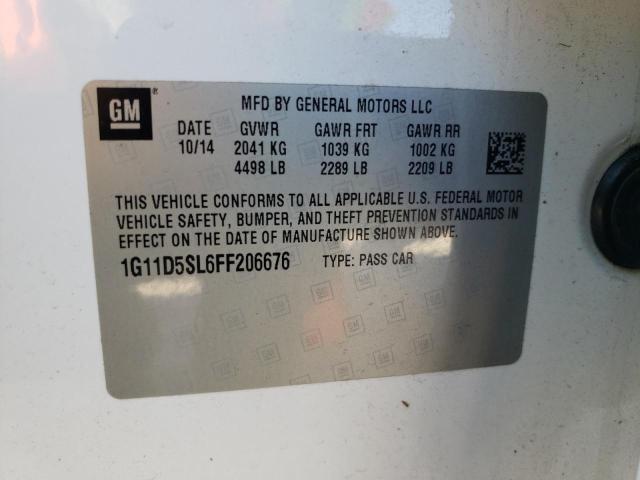 Photo 10 from auction – 2015 CHEVROLET MALIBU 2LT with VIN 1G11D5SL6FF206676