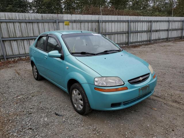 CHEVROLET AVEO BASE 2005 with VIN KL1TD52685B365657 - Photo from auction