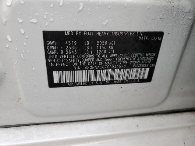 Photo 10 from auction – 2016 SUBARU LEGACY 2.5 with VIN 4S3BNAC67G3040570