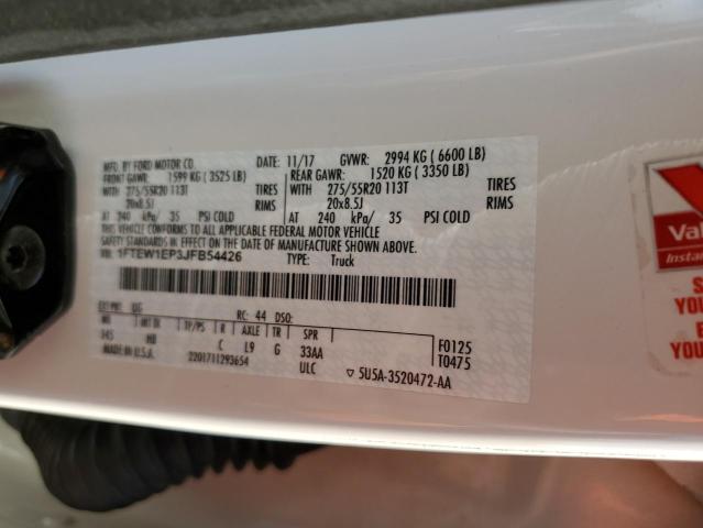Photo 10 from auction – 2018 FORD F150 SUPER with VIN 1FTEW1EP3JFB54426
