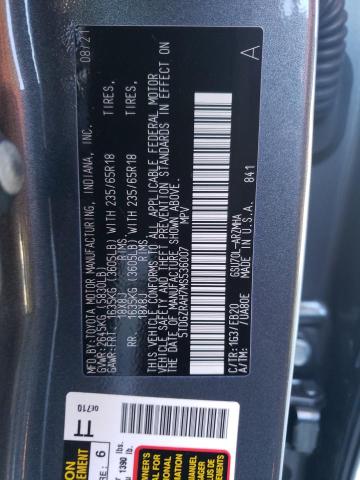 Photo 10 from auction – 2021 TOYOTA HIGHLANDER with VIN 5TDGZRAH7MS536007