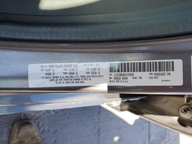 Photo 10 from auction – 2012 CHRYSLER 200 TOURIN with VIN 1C3CCBBG8CN107626