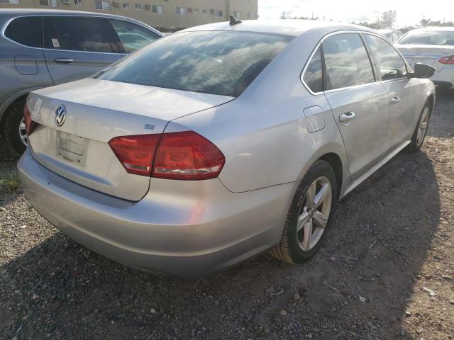 Photo 4 from auction – 2012 VOLKSWAGEN PASSAT SE with VIN 1VWBP7A36CC028441