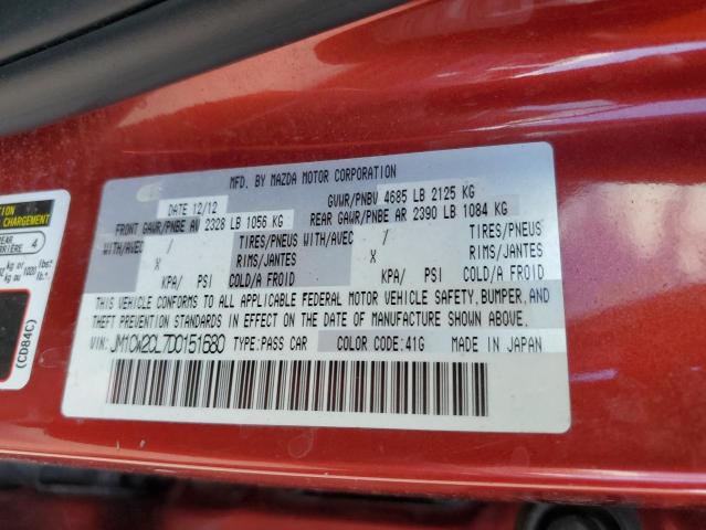 Photo 10 from auction – 2013 MAZDA 5 with VIN JM1CW2CL7D0151680