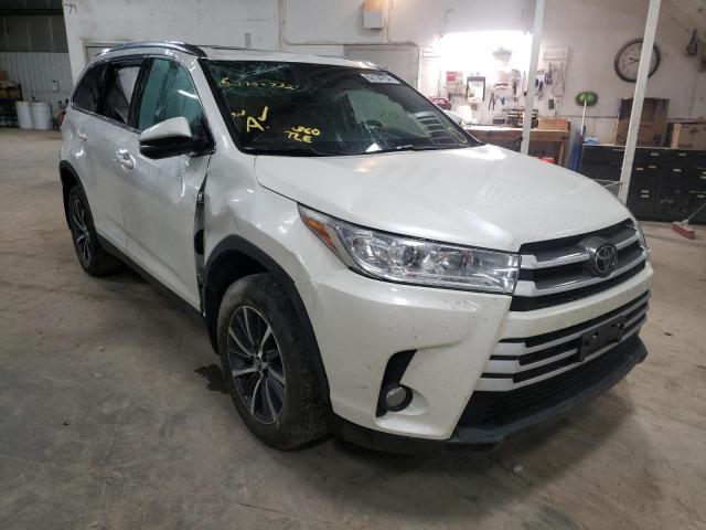 TOYOTA HIGHLANDER 2019 with VIN 5TDJZRFH5KS574525 - Photo from auction