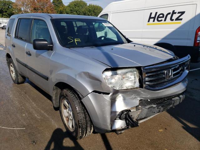 HONDA PILOT LX 2013 with VIN 5FNYF3H20DB042202 - Photo from auction