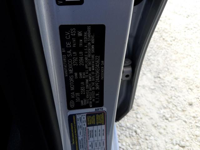 Photo 10 from auction – 2019 KIA FORTE FE with VIN 3KPF24AD5KE045622