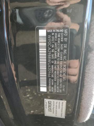 Photo 10 from auction – 1998 PORSCHE BOXSTER with VIN WP0CA2988WU620966