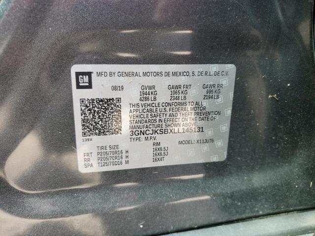 Photo 10 from auction – 2020 CHEVROLET TRAX LS with VIN 3GNCJKSBXLL145131