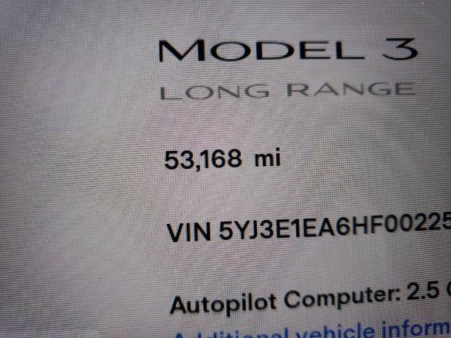Photo 8 from auction – 2017 TESLA MODEL 3 with VIN 5YJ3E1EA6HF002256