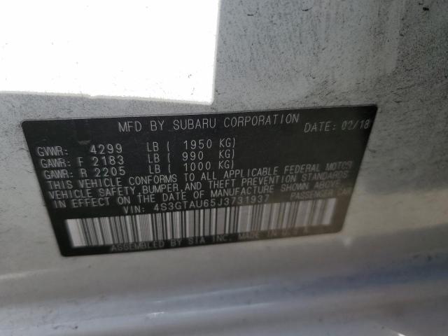 Photo 10 from auction – 2018 SUBARU IMPREZA LI with VIN 4S3GTAU65J3731937
