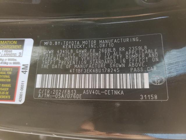 Фото 10 с аукциона – 2011 TOYOTA CAMRY BASE с VIN 4T1BF3EK4BU178245
