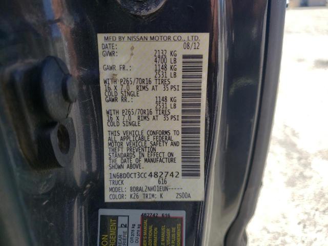 Photo 10 from auction – 2012 NISSAN FRONTIER S with VIN 1N6BD0CT3CC482742