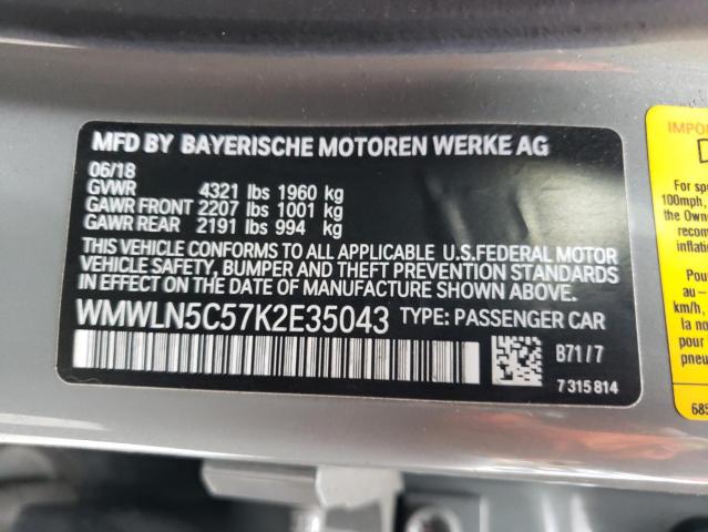 Photo 10 from auction – 2019 MINI COOPER CLU with VIN WMWLN5C57K2E35043