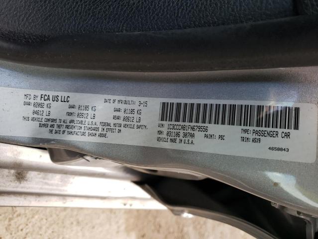 Photo 10 from auction – 2015 CHRYSLER 200 LIMITE with VIN 1C3CCCAB1FN679556