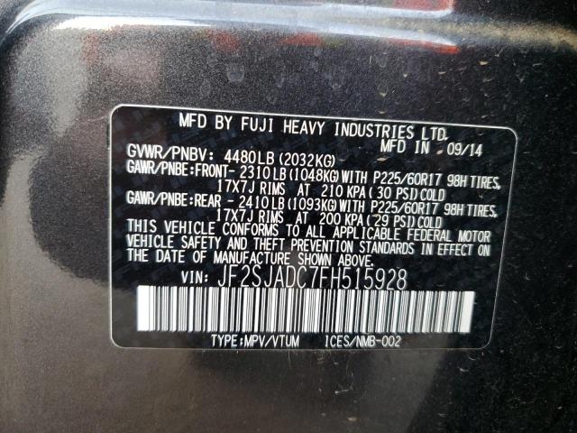 Photo 10 from auction – 2015 SUBARU FORESTER 2 with VIN JF2SJADC7FH515928
