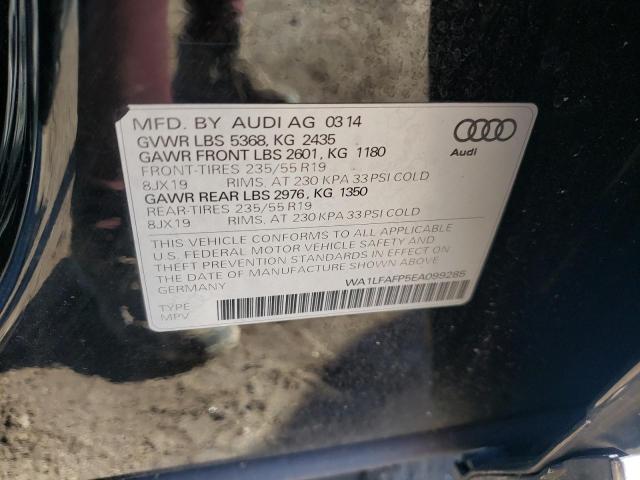 Photo 10 from auction – 2014 AUDI Q5 PREMIUM with VIN WA1LFAFP5EA099285