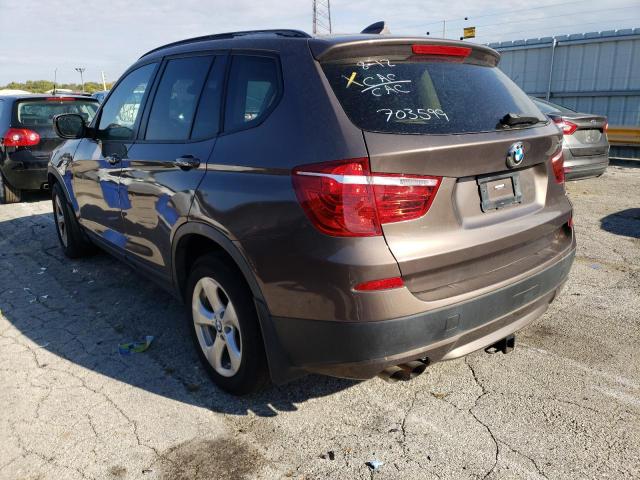 Photo 3 from auction – 2011 BMW X3 XDRIVE2 with VIN 5UXWX5C53BL703599