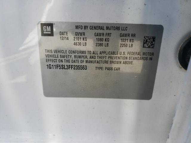 Photo 10 from auction – 2015 CHEVROLET MALIBU LTZ with VIN 1G11F5SL3FF235563