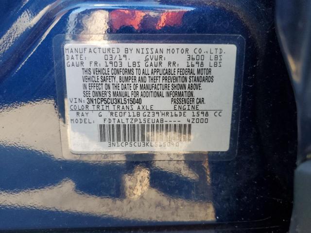 Photo 10 from auction – 2019 NISSAN KICKS S with VIN 3N1CP5CU3KL515040
