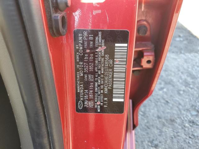 Photo 10 from auction – 2014 HYUNDAI ACCENT GLS with VIN KMHCU4AE2EU748568