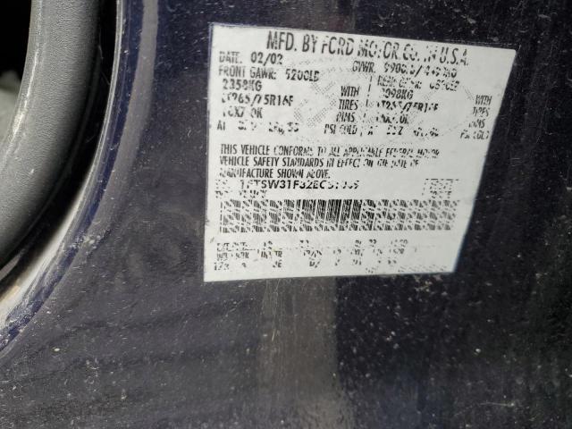 Photo 10 from auction – 2002 FORD F-350 SUPE with VIN 1FTSW31F32EC31069