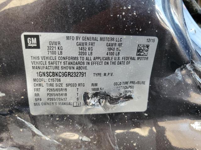 Photo 10 from auction – 2016 CHEVROLET TAHOE C150 with VIN 1GNSCBKC9GR232791