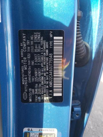 Photo 10 from auction – 2018 HYUNDAI TUCSON SE with VIN KM8J2CA49JU775548