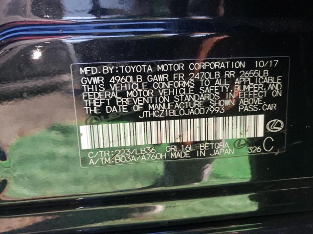 Photo 10 from auction – 2018 LEXUS GS 350 BAS with VIN JTHCZ1BL0JA007993