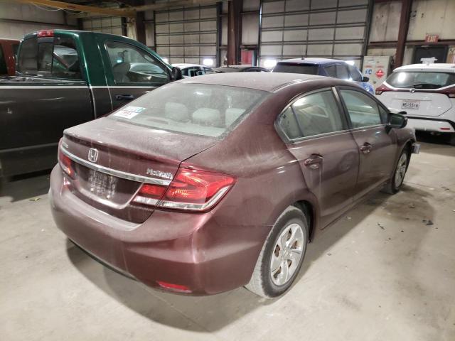 Photo 4 from auction – 2014 HONDA CIVIC LX with VIN 19XFB2F54EE231839