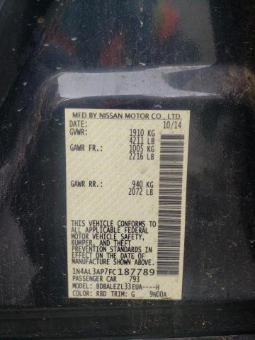 Photo 10 from auction – 2015 NISSAN ALTIMA 2.5 with VIN 1N4AL3AP7FC187789
