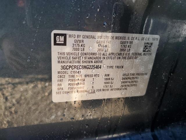 Photo 10 from auction – 2017 CHEVROLET SILVERADO with VIN 3GCPCREC8HG225464