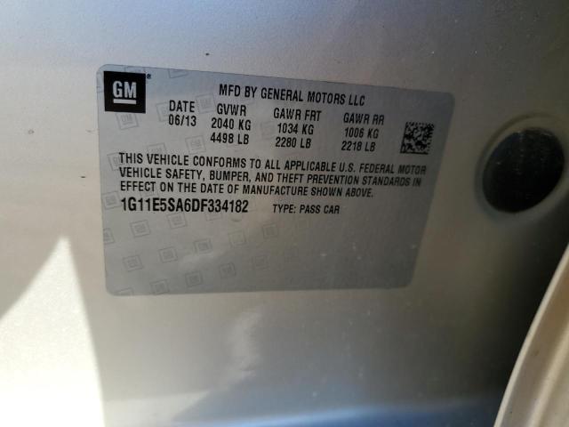Photo 10 from auction – 2013 CHEVROLET MALIBU 2LT with VIN 1G11E5SA6DF334182