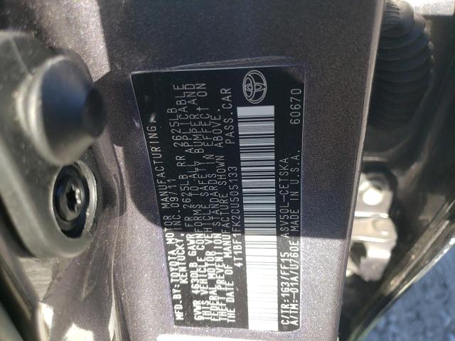 صورة رقم 10 من المزاد - 2012 TOYOTA CAMRY مع VIN 4T1BF1FK2CU505133