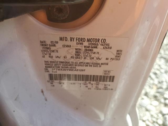Photo 10 from auction – 2009 FORD F350 SUPER with VIN 1FTWX30Y99EA51297