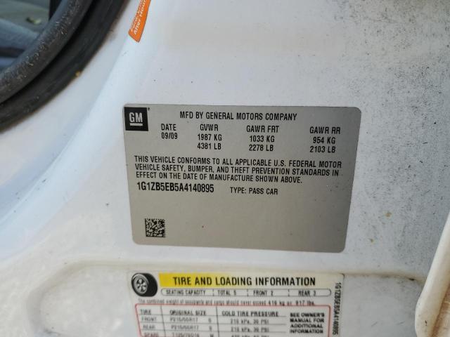 Photo 10 from auction – 2010 CHEVROLET MALIBU LS with VIN 1G1ZB5EB5A4140895