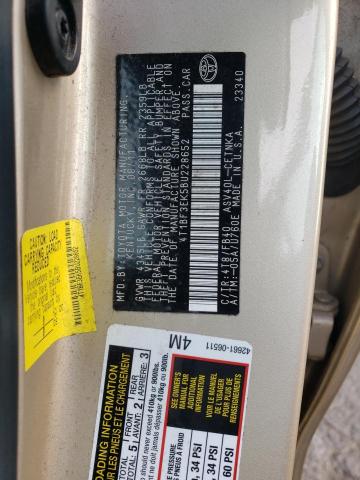 Photo 10 from auction – 2011 TOYOTA CAMRY BASE with VIN 4T1BF3EK5BU228652