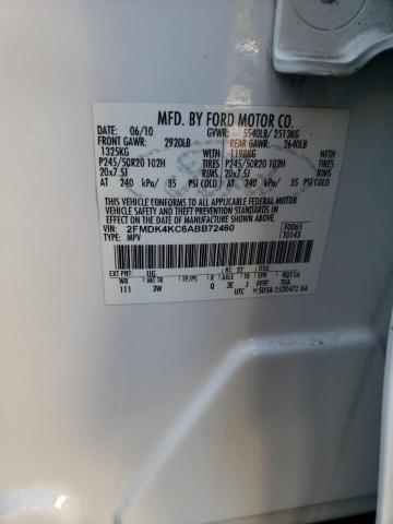 Photo 10 from auction – 2010 FORD EDGE LIMIT with VIN 2FMDK4KC6ABB72460