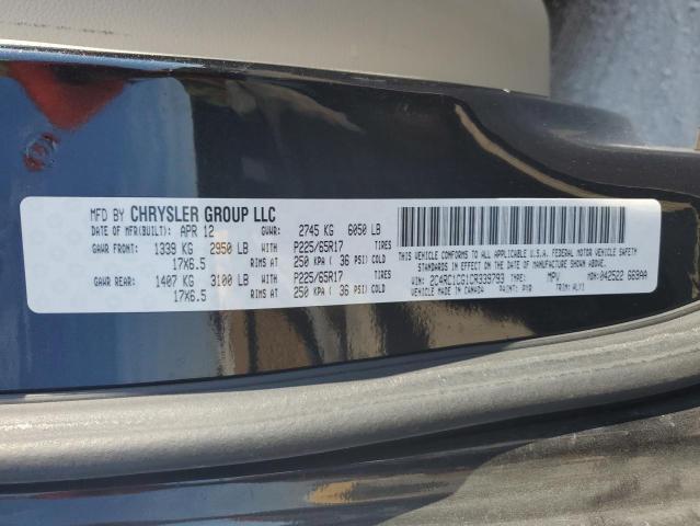 Photo 10 from auction – 2012 CHRYSLER TOWN & COU with VIN 2C4RC1CG1CR339793