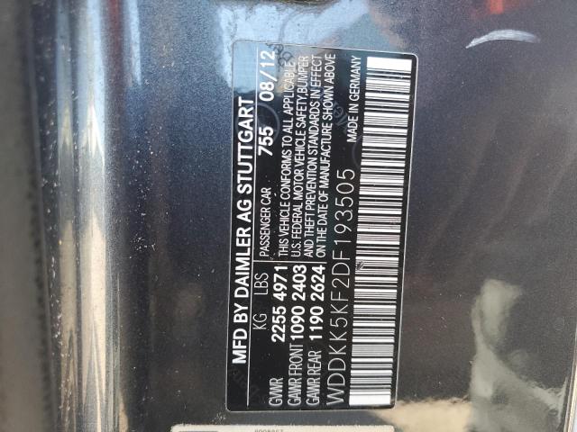 Photo 10 from auction – 2013 MERCEDES-BENZ E 350 with VIN WDDKK5KF2DF193505