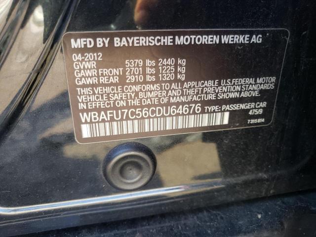 Photo 10 from auction – 2012 BMW 535 XI with VIN WBAFU7C56CDU64676