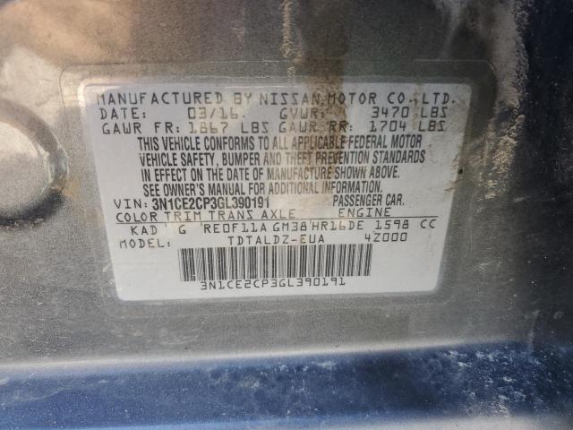 Photo 10 from auction – 2016 NISSAN VERSA NOTE with VIN 3N1CE2CP3GL390191
