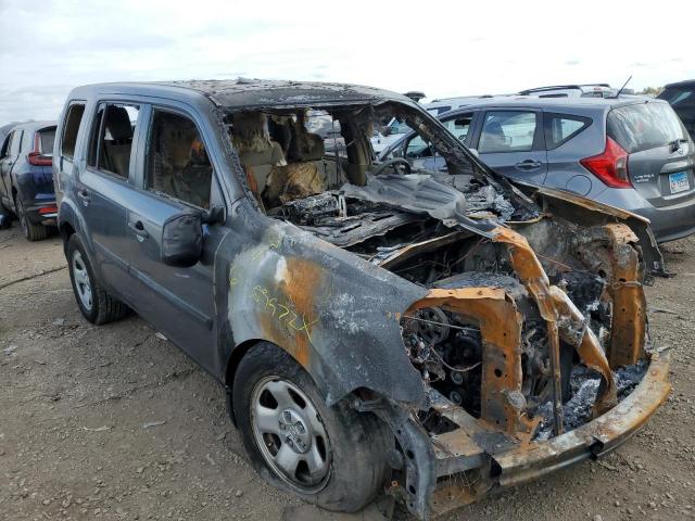 HONDA PILOT LX 2013 with VIN 5FNYF4H20DB025468 - Photo from auction