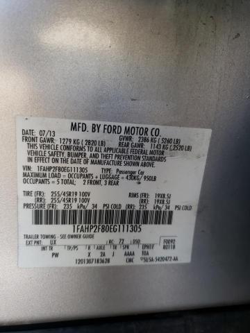 Photo 10 from auction – 2014 FORD TAURUS LIM with VIN 1FAHP2F80EG111305