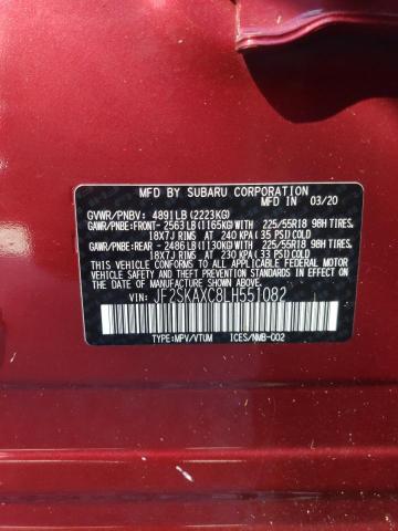 Photo 10 from auction – 2020 SUBARU FORESTER T with VIN JF2SKAXC8LH551082