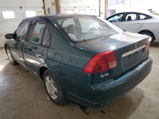 Photo 3 from auction – 2002 HONDA CIVIC LX with VIN 2HGES16582H613198